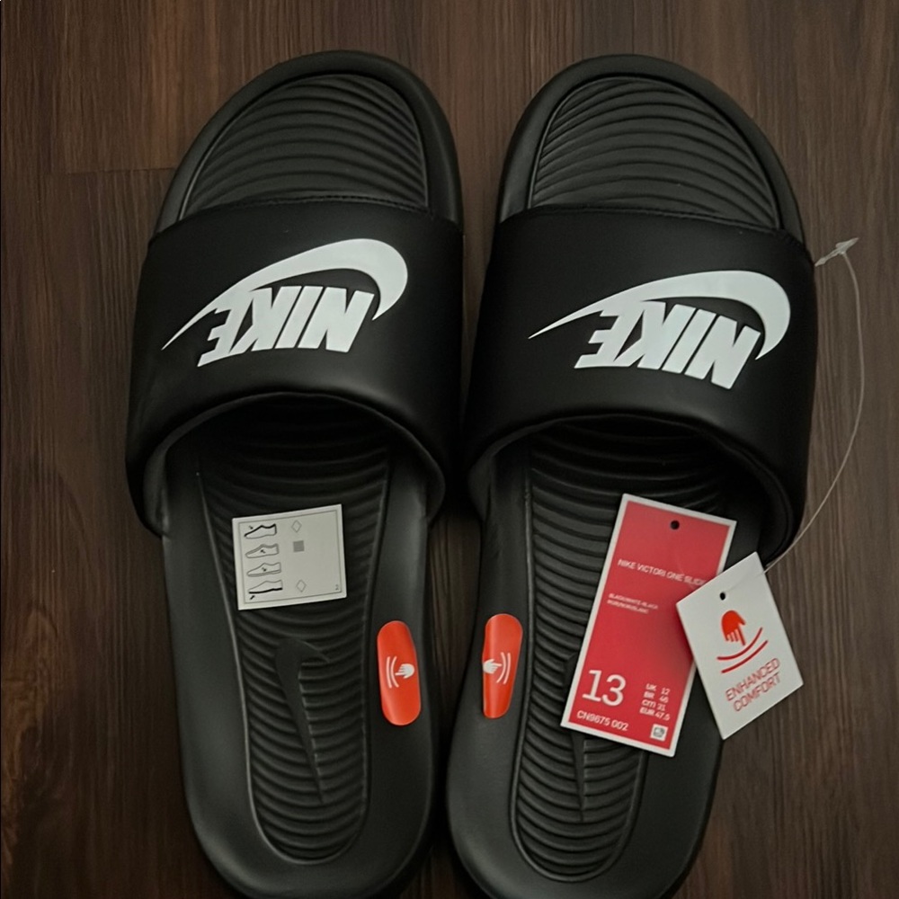 Nike Black Slide Sandals